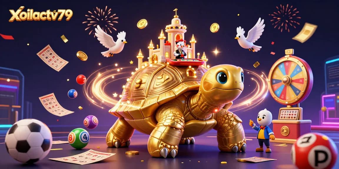 Watch thrilling matches on xoilactv79, where animated casino elements create an engaging sports betting experience.