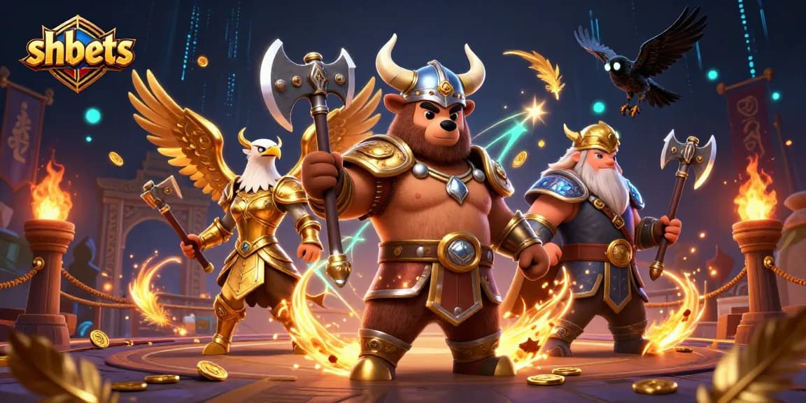 Engage in thrilling gaming action with shbets alongside fierce characters in a vibrant casino universe.