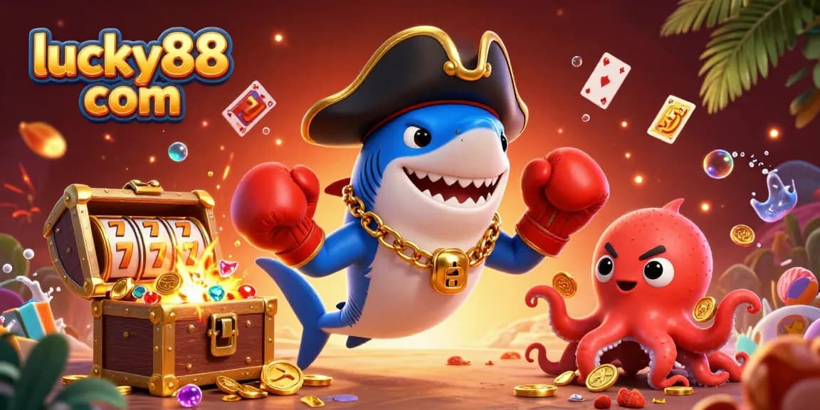 Spin and win big with lucky88 com in this vibrant casino-themed illustration.