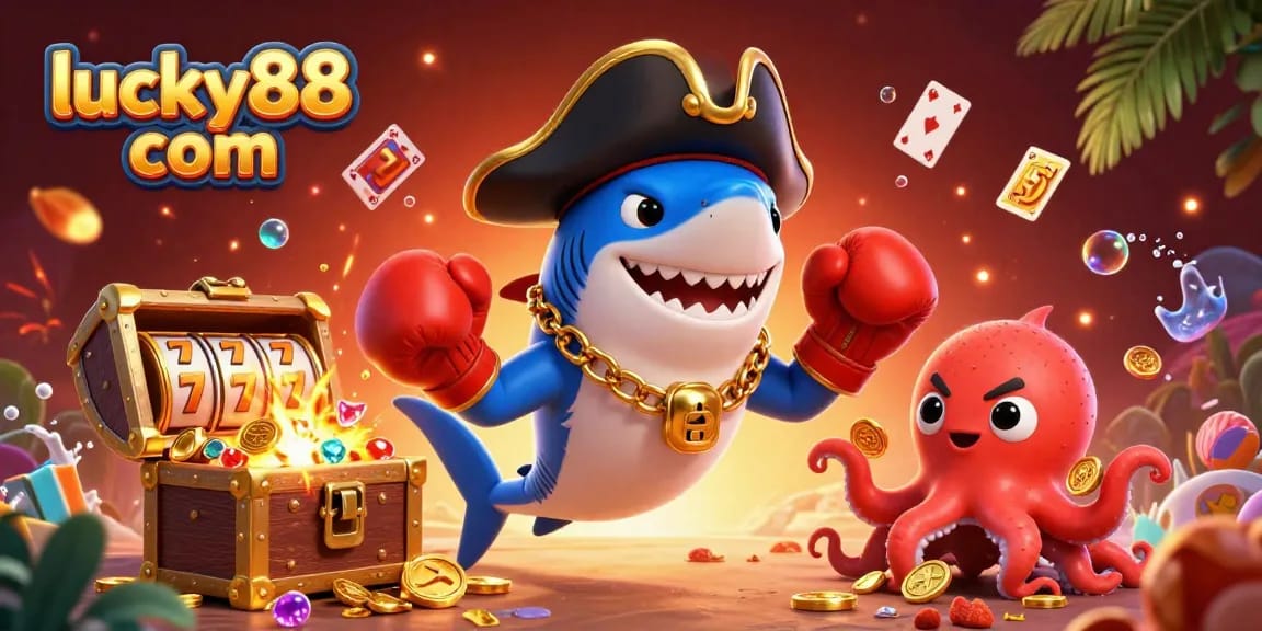 Spin and win big with lucky88 com in this vibrant casino-themed illustration.