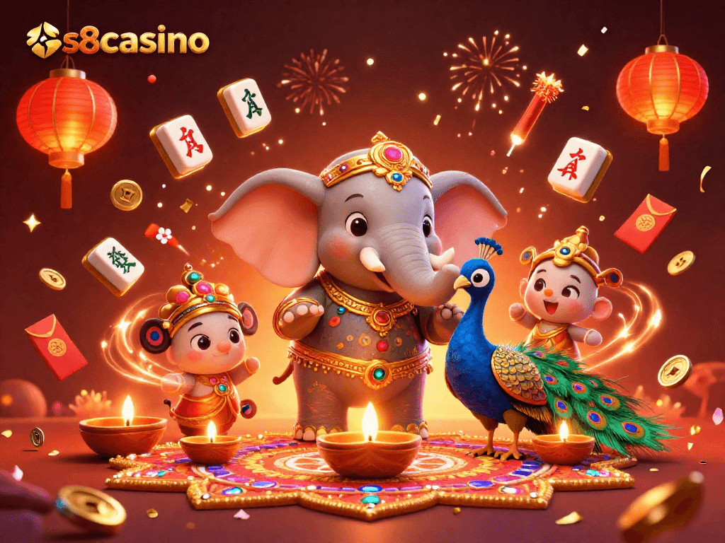 Engage with thrilling s8casino adventures featuring iconic symbols and vibrant celebration elements.