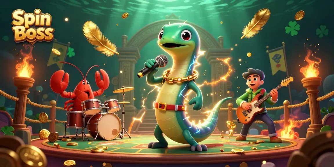 Spin Boss ignites the underwater casino stage with electrifying performance.