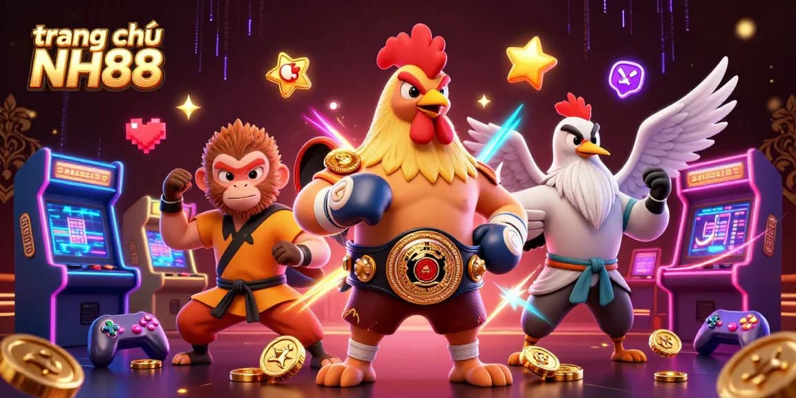 Experience thrilling gameplay on trang chủ NH88 with vibrant characters and dynamic casino elements