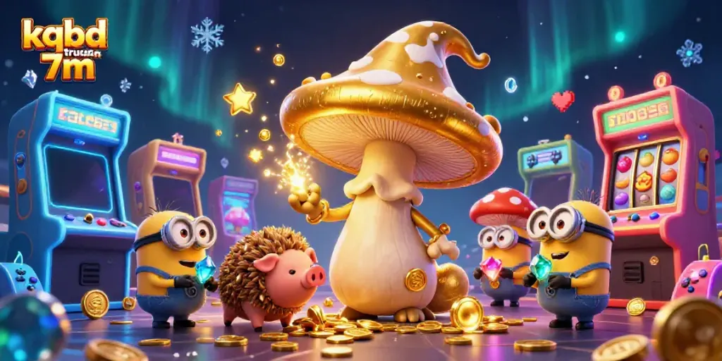 Experience the thrill of kqbd truc tuyen 7m with a vibrant illustration of casino action and magic.