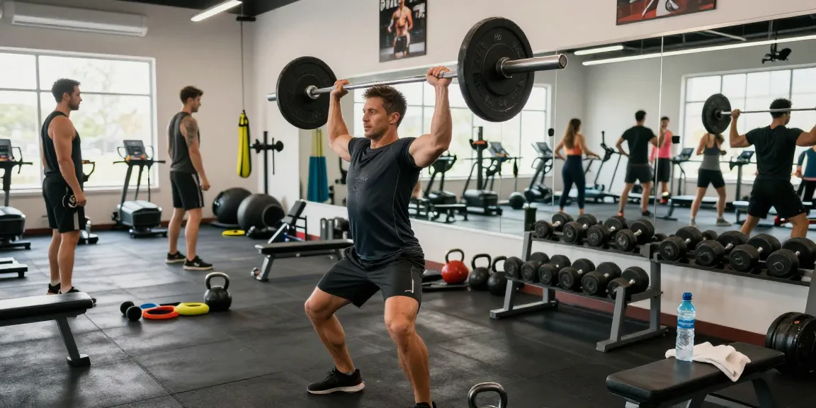 Athlete training with Prime Pharma Steroiden in modern gym, showcasing fitness equipment and community energy.