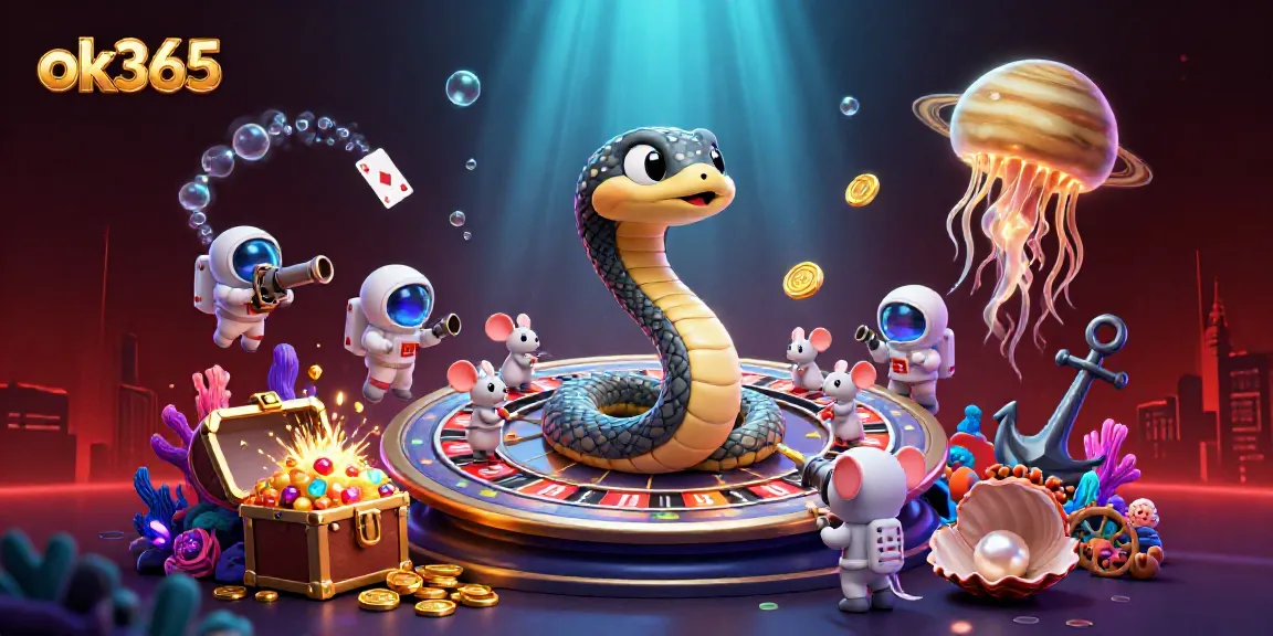 Experience thrilling gameplay at ok365 with a vibrant cosmic casino featuring unique characters and dynamic game elements.