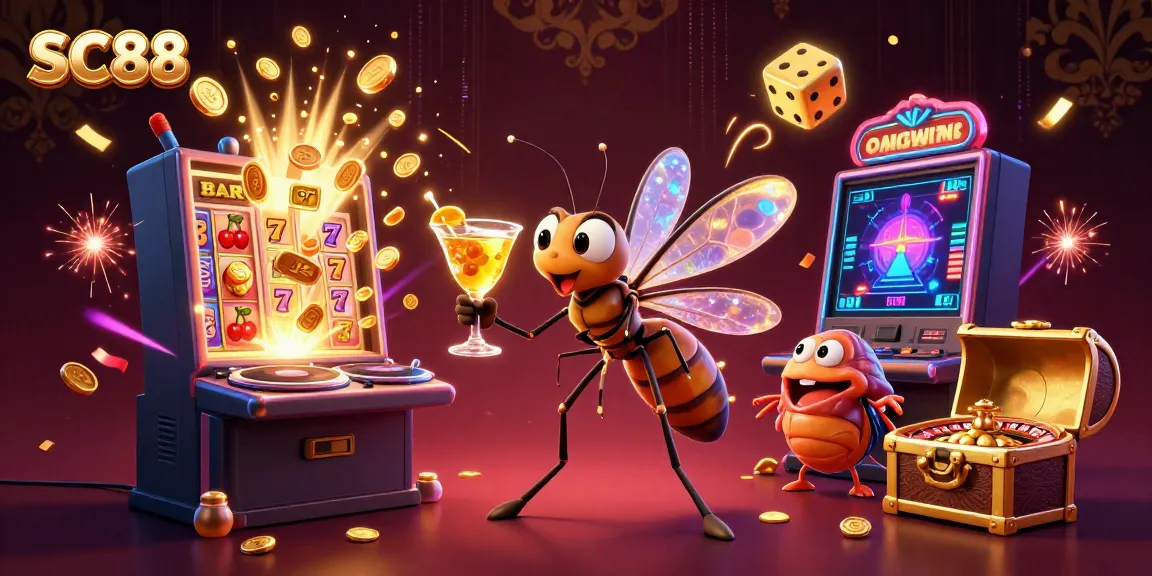 Experience the excitement of SC88 with a vibrant casino-themed scene featuring unique characters and animated elements.