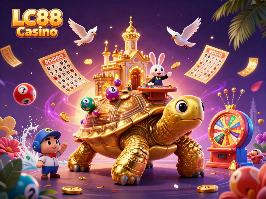 Experience the thrill of LC88 Casino with animated excitement and colorful gaming elements.