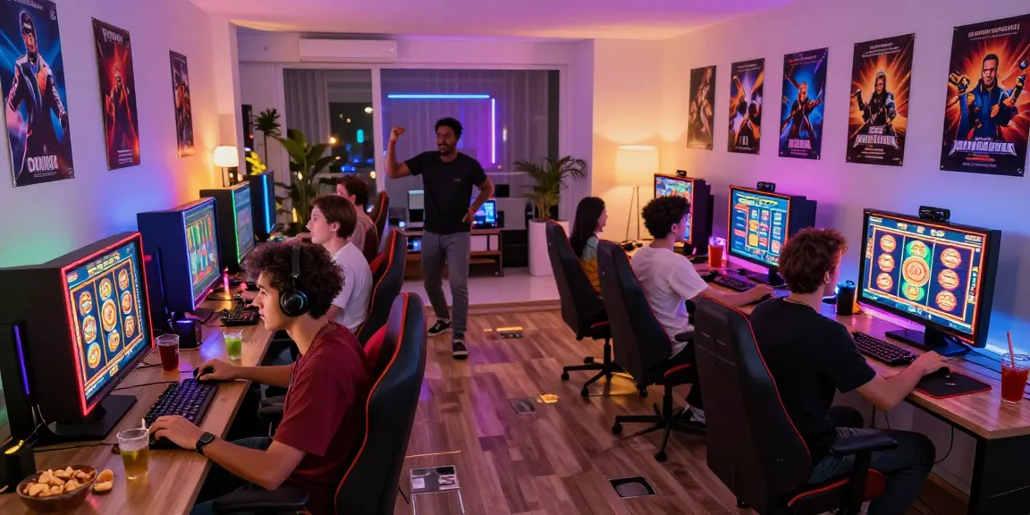 Pengalaman slot gacor hari ini dalam suasana bermain slot bersama teman-teman dengan tampilan grafis menarik dan suasana ceria.