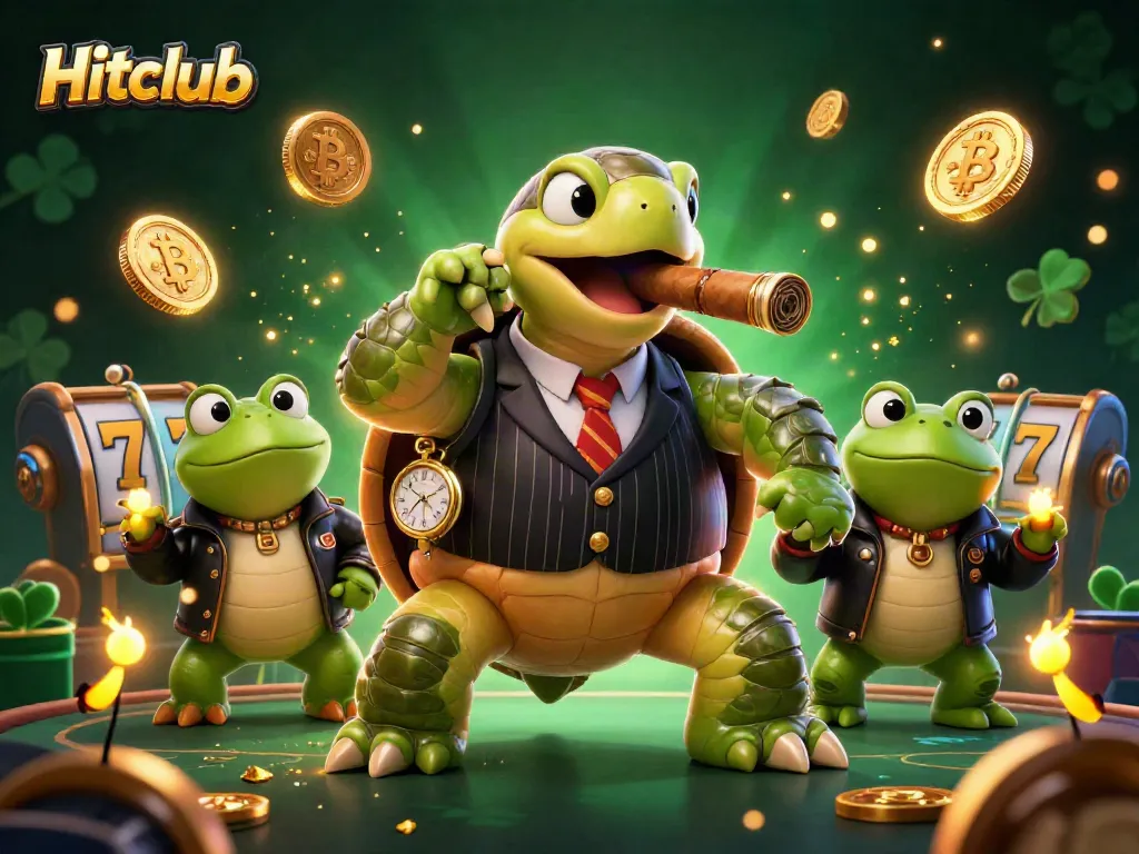 Join Hitclub's exciting casino adventures featuring a massive snapping turtle in a mobster suit!