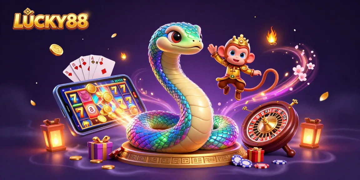 Experience exhilarating moments with LUCKY88's vibrant slot gaming action and enchanting characters.