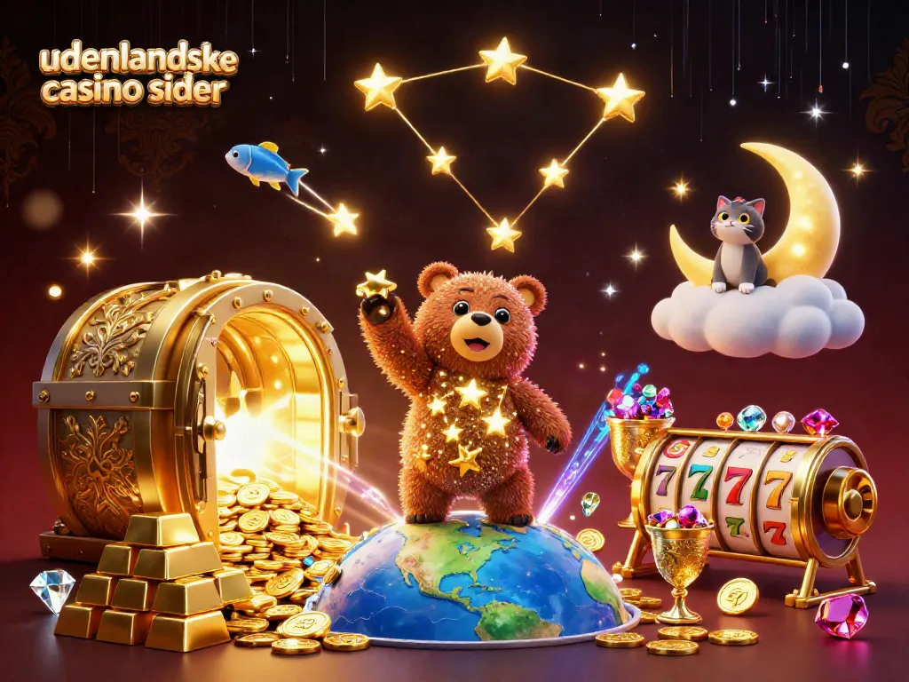 Experience rare treasures at udenlandske casino sider with vibrant 3D illustrations of gold and jewels.