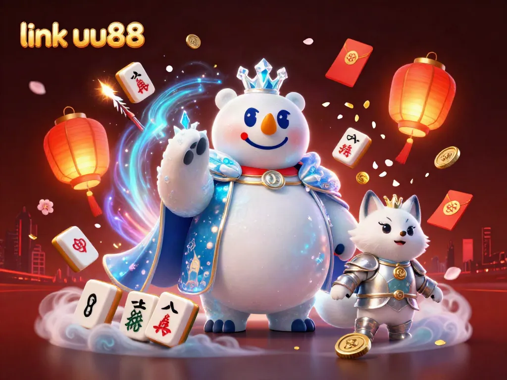 Experience the vibrant world of gaming with link uu88's 3D interactive casino scene filled with enchanting elements.