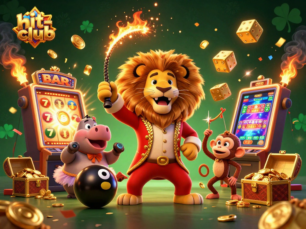 Join the action at hit-club with vibrant casino characters experiencing the ultimate jackpot excitement.