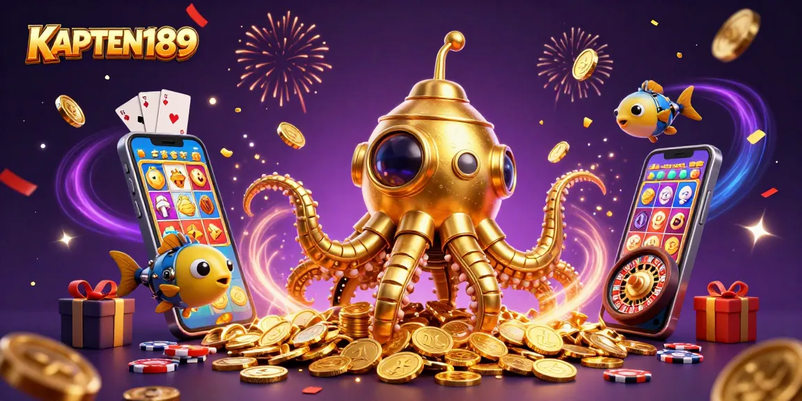KAPTEN189 menawarkan pengalaman bermain slot online terbaik dengan ilustrasi kasino yang menarik.