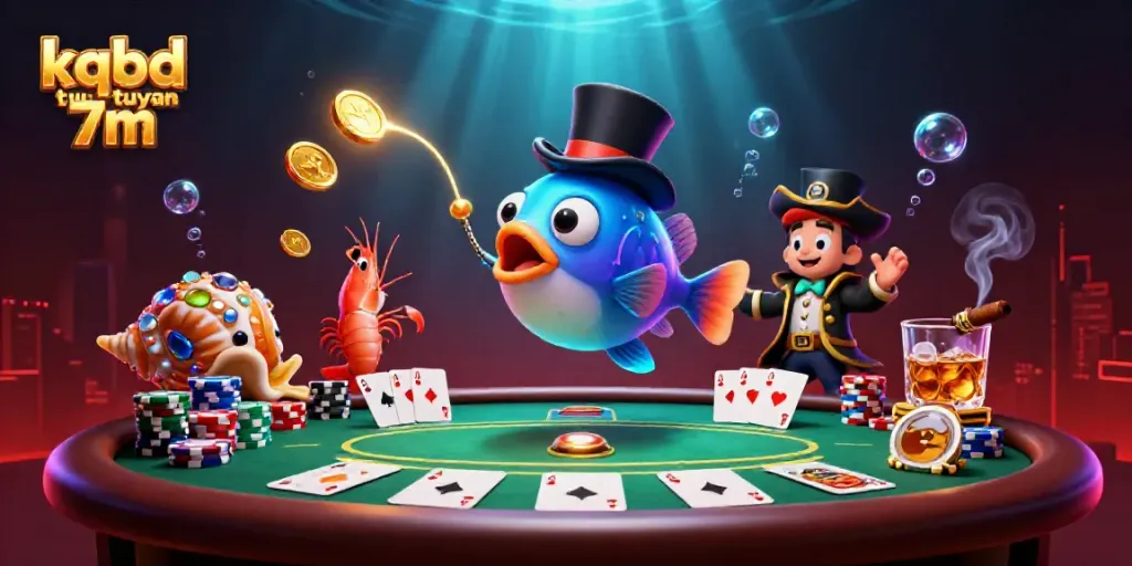 Engage with kqbd truc tuyen 7m in this vibrant underwater gambling scene showcasing the anglerfish, shrimp, and sea snail.