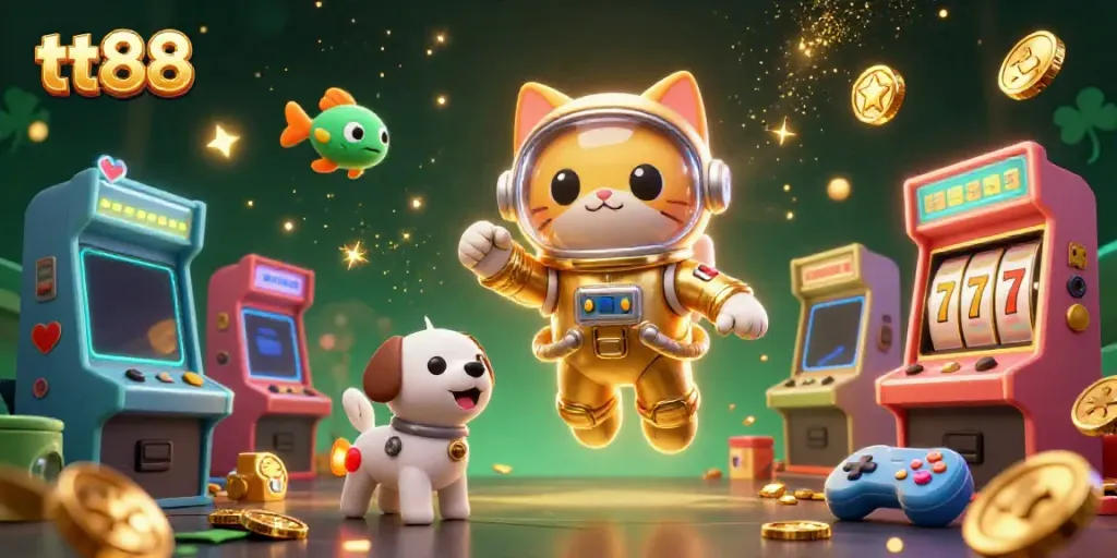 Experience thrilling gameplay dynamics at tt88 with a rich, vibrant casino-themed scene captured in ultra-detailed 3D.