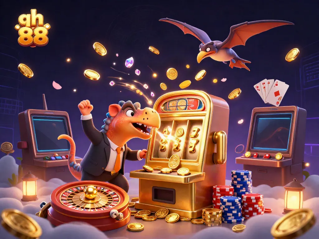 Catch golden coins in the thrilling qh 88 casino adventure with dynamic characters and vibrant gaming elements.