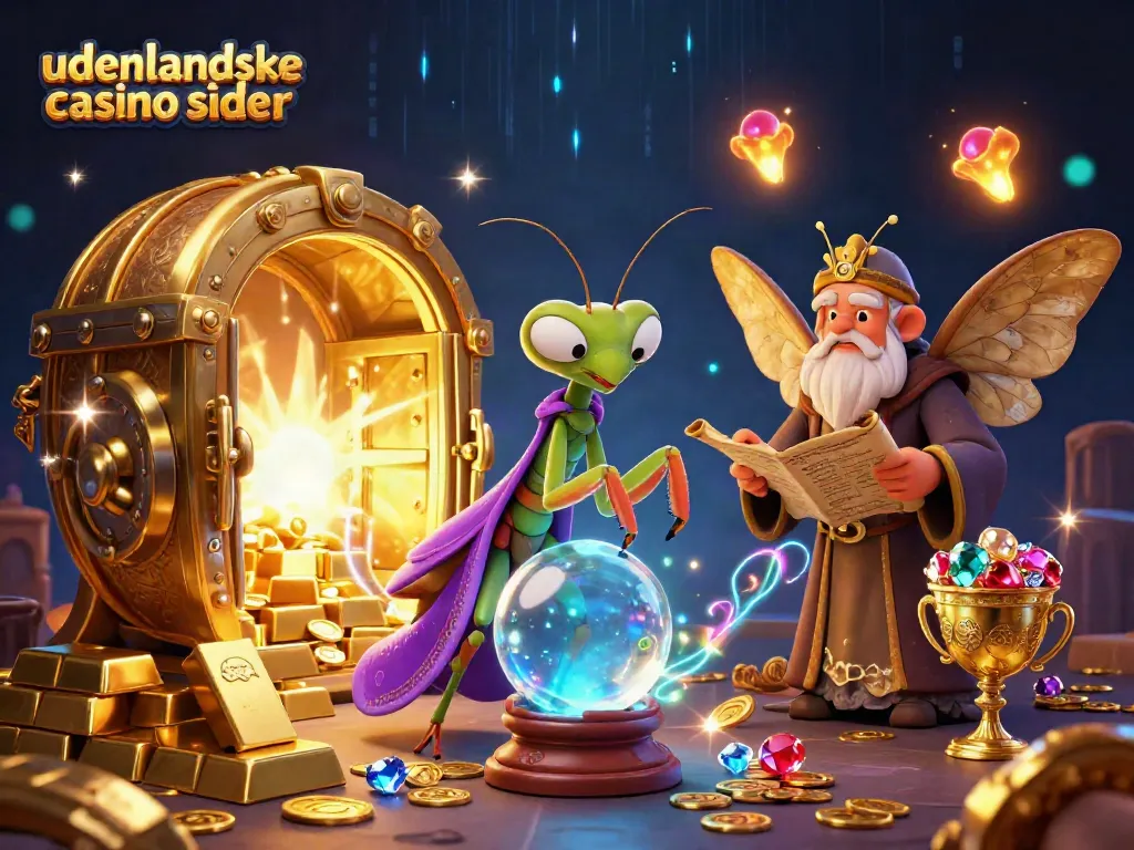 Engage in thrilling fun with udenlandske casino sider featuring vibrant 3D fantasy characters and treasure elements.