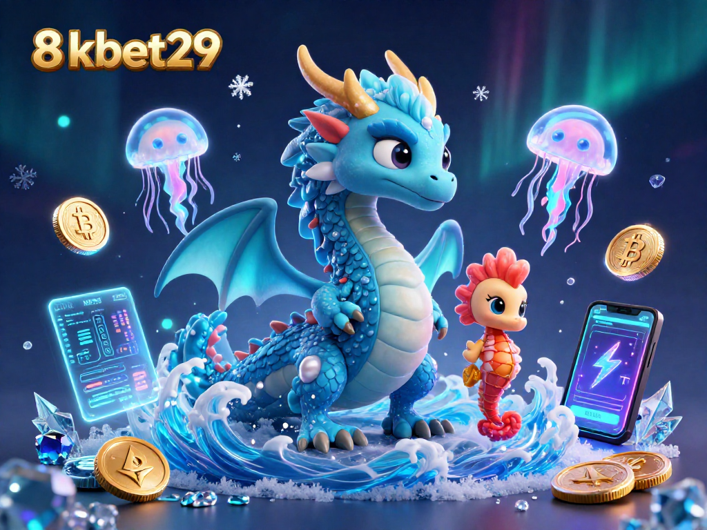 Engage with thrilling 8kbet29 casino adventures featuring digital dragon, coral knight, and jellyfish!