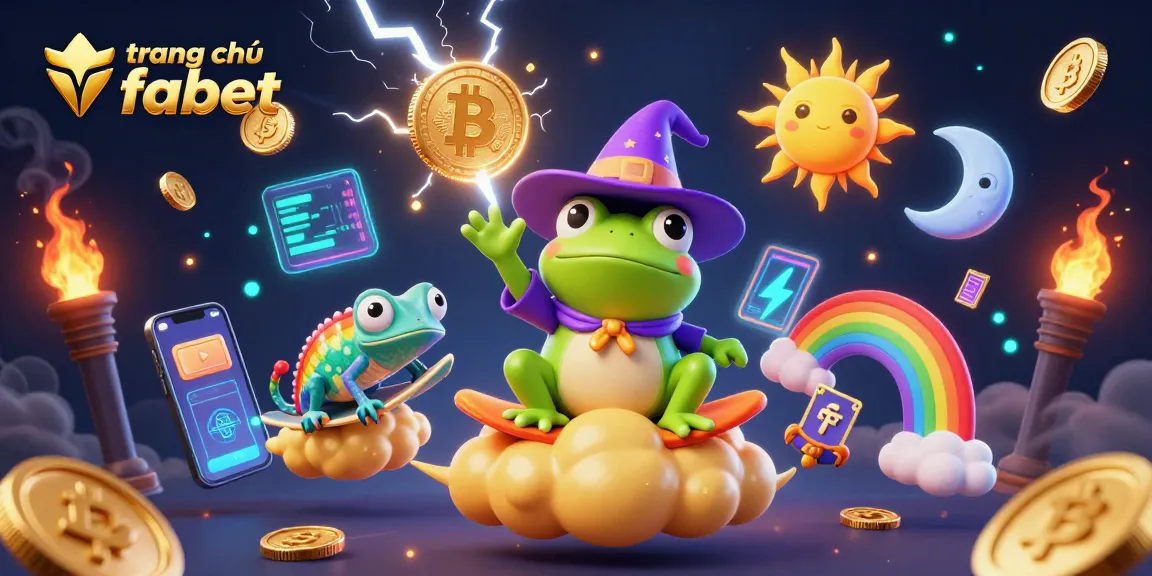 Experience excitement at trang chủ fabet with vibrant golden coins and lively characters in a dynamic casino scene.