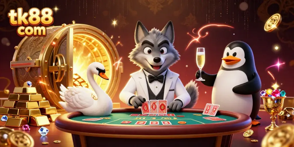 Experience the thrilling excitement of tk88 com at a luxurious online casino scene.