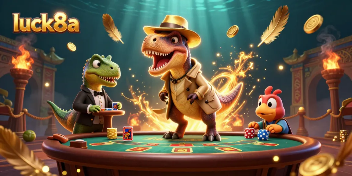 Engage with luck8a while the velociraptor card counter at the blackjack table captivates audiences.