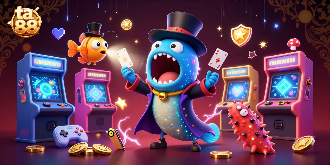 Perform thrilling card tricks with ta 88 in a captivating undersea casino scene.