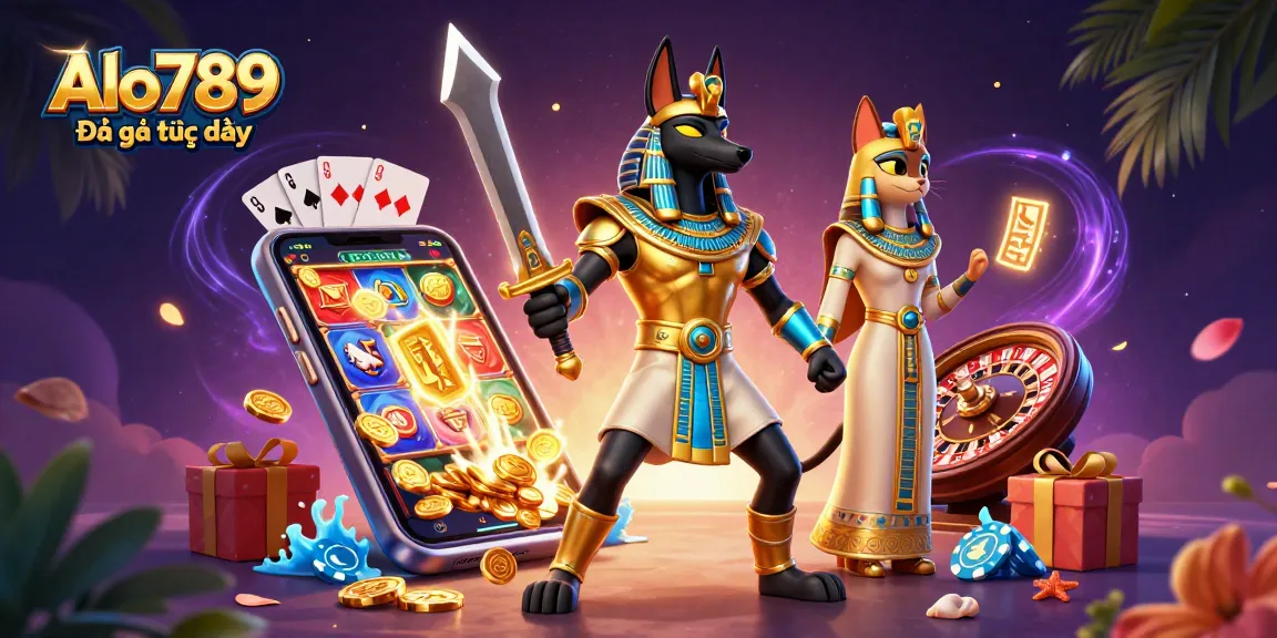 Alo789 Đá gà trực tiếp offers a dynamic betting experience with engaging visuals of top gaming elements.