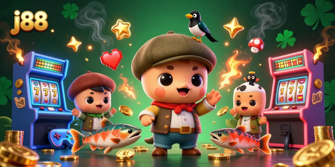 Experience thrilling gameplay at j88 with vibrant characters and colorful casino elements.