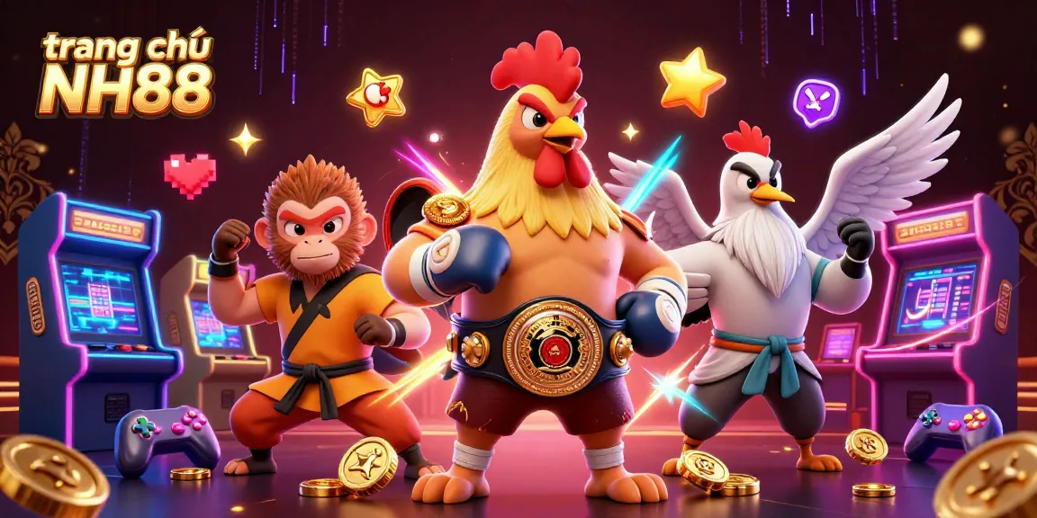 Experience thrilling gameplay on trang chủ NH88 with vibrant characters and dynamic casino elements